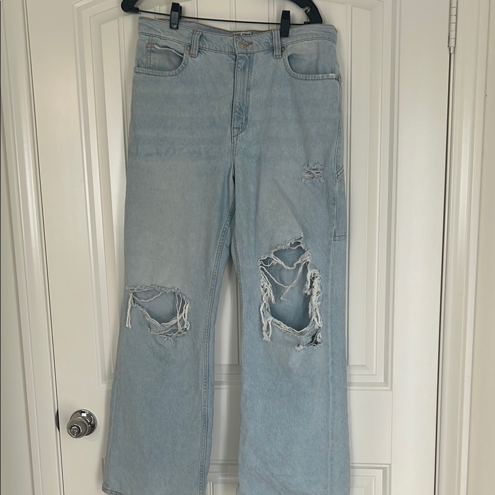 Free People Light Blue Boot Cut Jeans